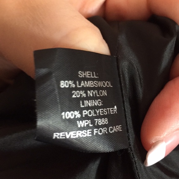 A K Anne Klein Lambswool Peacoat - Picture 8 of 8